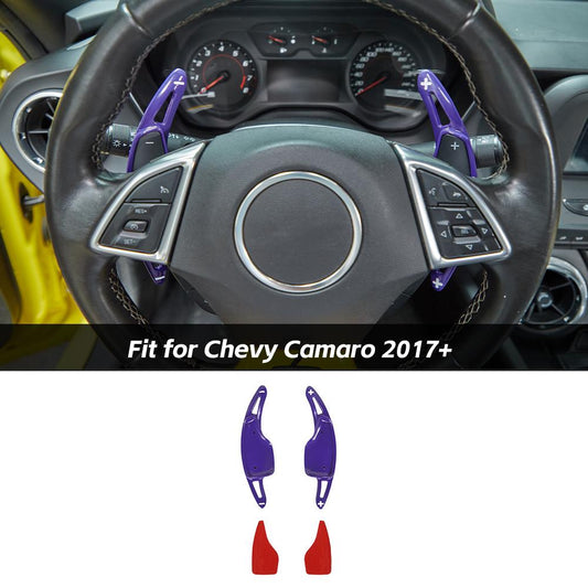 For 2017+ Chevrolet Camaro& 2014-2019 Corvette C7 Steering Wheel Shift Paddle Shifter Cover Trim
