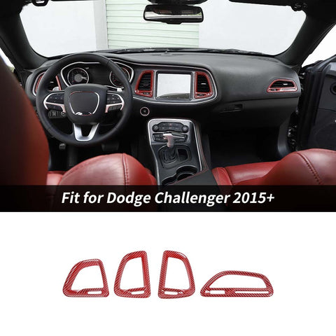 Center Console Air Condition Outlet Vent Trim For Dodge Challenger 2015+ Accessories | CheroCar