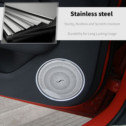 For 2015-2023 Ford Mustang Door A-pillar Speaker Panel Cover Trim Accessories