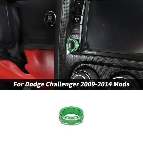 For 2009-2014 Dodge Challenger Center Console Navigation Switch Knob Trim Ring