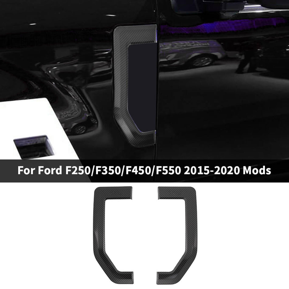 For 2017-2022 Ford F250/F350/F450/F550 Exterior Side Leaf Plate Fender Emblems Trim Cover (2 pcs)