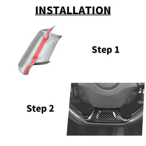 For 2017+ Chevrolet Camaro Steering Wheel Lower Decor Cover Trim Bezels