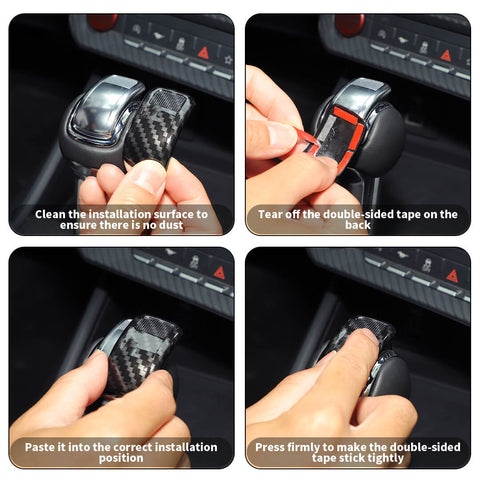 For 2024+ Ford Mustang Center Console Gear Shift Knob Head Trim Cover