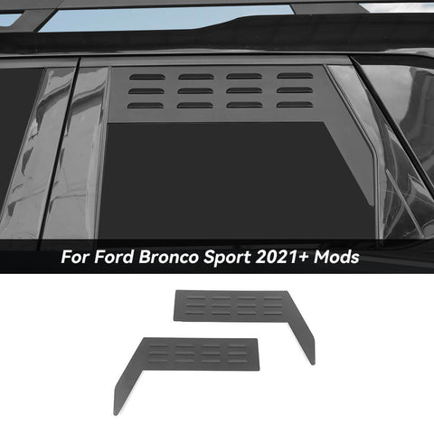 For 2021+ Ford Bronco Sport Front Rear Window Glass Louver Air Vent Outlet Panel