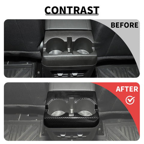 For 2023+ Chevy Colorado/GMC-CANYON Center Rear Water Cup Holder Trim Frame Cover