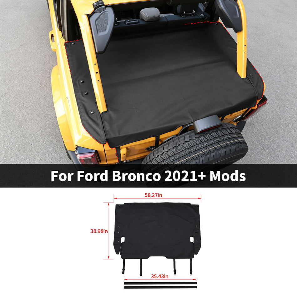 For 2021+ Ford Bronco Rear Trunk Isolation Cover Accessories