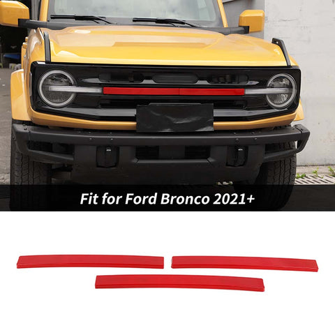 For 2021+ Ford Bronco Exterior Grille Insert Cover Trim Strips