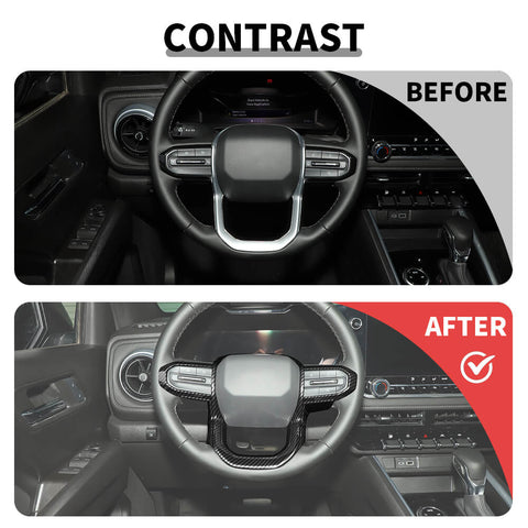 For 2023+ Chevy Colorado/GMC-CANYON/2024+ GMC-YUKON/2025+ GMC-TERRAIN Steering Wheel Trim Panel Cover