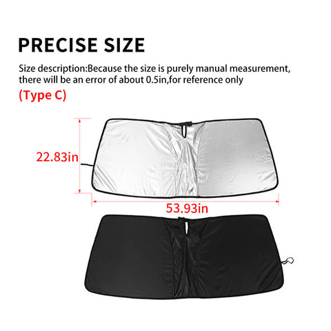 For 2010-2023 Toyota 4Runner Front Windshield Sunshade Folding Sun Shade Visor Heat Shield Cover