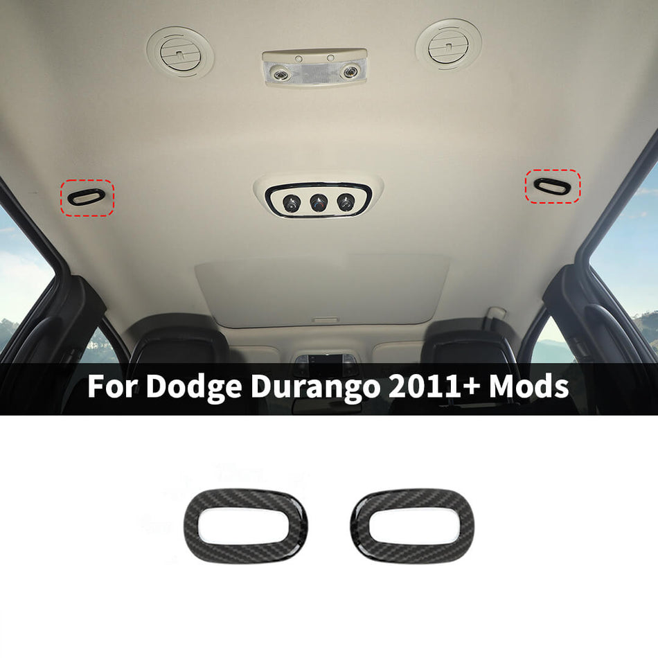 For 2011+ Dodge Durango Interior Car Roof Headliner Top Hook Up Cover Trim (2 pcs)