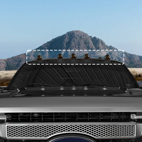 For 2008-2016 Ford F250/F350/F450/F550 Smoked Black Car Roof Light Lamp Cover Trim