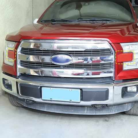 For 2015-2020 Ford F150 Front Face Bumper Headlight Grille Cover Trim