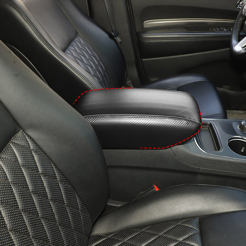 For 2011+ Dodge Durango Center Console Leather Center Armrest Box Panel Cover