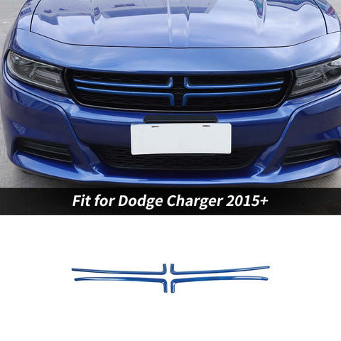 Front Grille Inserts Trim Frame Cover For Dodge Charger 2015+ Accessories | CheroCar