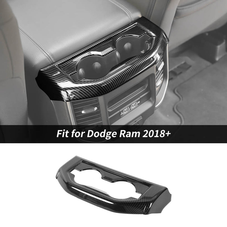 For 2018+ Dodge Ram Rear Row Cup Holder Panel Cover Trim