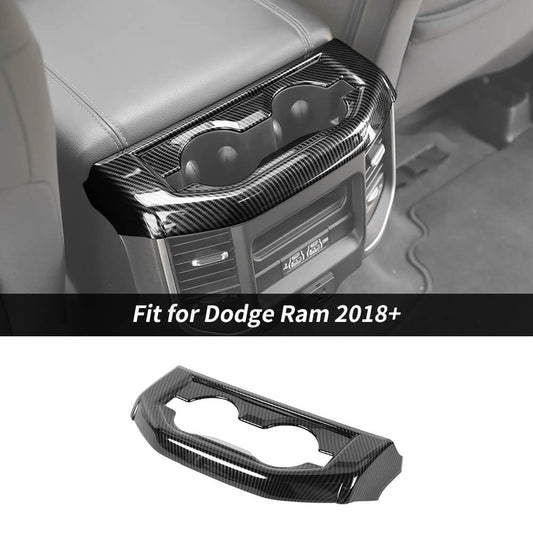 For 2018+ Dodge Ram Rear Row Cup Holder Panel Cover Trim
