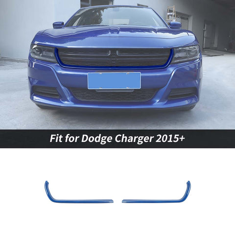 Front Center Grille Grill Cover Trim Strips For Dodge Charger 2015+ Accessories | CheroCar