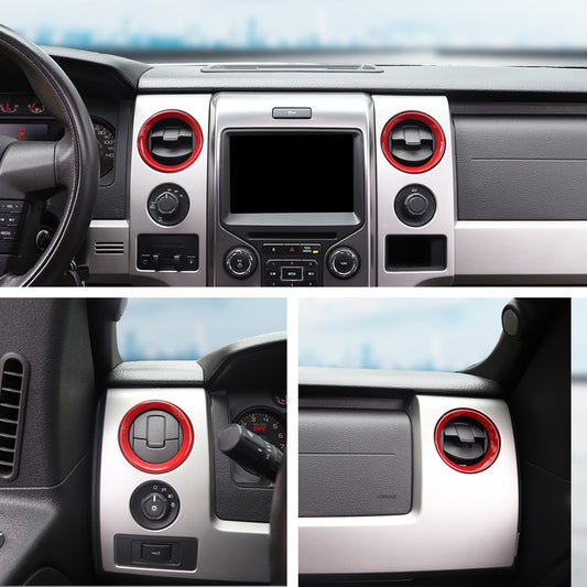 Interior Air Vent Outlet Frame Cover Trim Ring For 2009-2014 Ford F150｜CheroCar