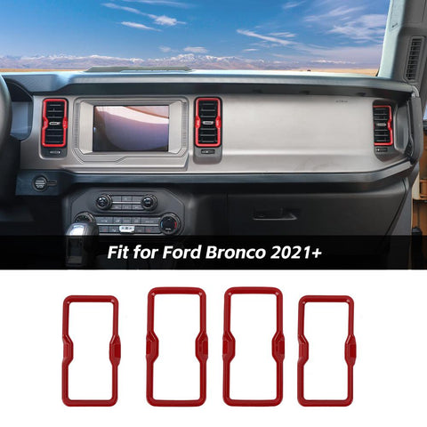 Air Conditioner Vent Outlet Decor Frame Trim Covers For Ford Bronco 2021+ Accessories | CheroCar