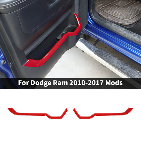 For 2010-2017 Dodge RAM Interior Front Door Storage Box Cover Trim Strips