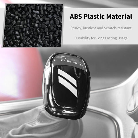For Dodge 2015+ Charger/Challenger/ 2018+ Durango Interior Gear Shift Knob Decor Cover Trim Black