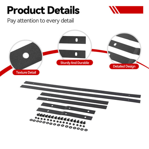 For 2021+ Ford Bronco Side Skirt Pinch Weld Guard Cover Strip Decoration