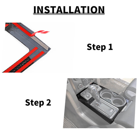 For 2009-2014 Ford F150 Raptor Central Console Gear Shift Panel Cover Trim