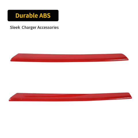 For 2015+ Dodge Charger Front Bumper Strips Overlay Trim Cover