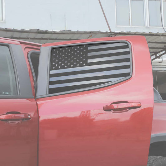 Rear Side Window Decal Sticker For Chevy Colorado 2014+ US Flag Accessories | CheroCar