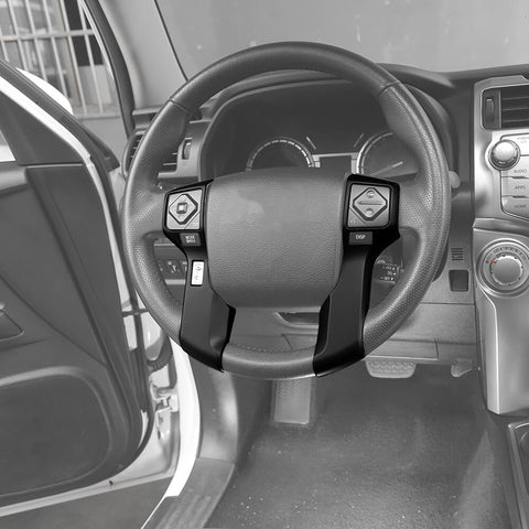 For 2010-2023 Toyota 4Runner Steering Wheel Cover Decor Trim Bezel Frame