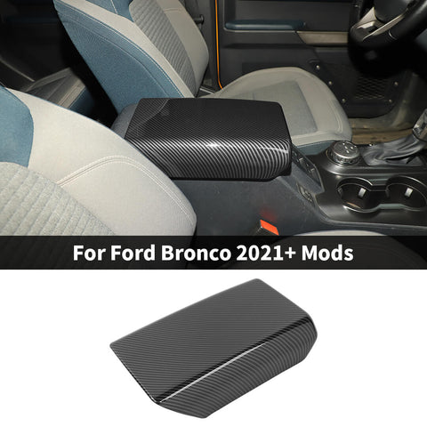 For 2021+ Ford Bronco Center Console Armrest Box Panel Trim Cover Protector