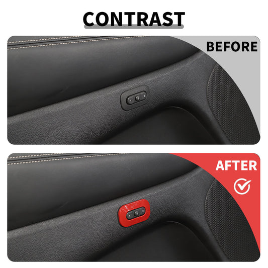 For 2011+ Dodge Durango Inner Memory Seat Button Bezel Trim Cover Accessories