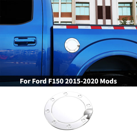 For 2015-2020 Ford F150 Exterior Door Fuel Tank Cover Filler Gas Cap Trim