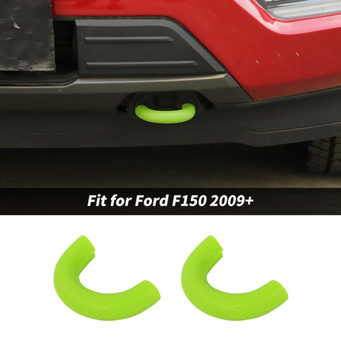For 2009+ Ford F150 Front Bumper Track Tow Hook Trailer Trim Protect Cover