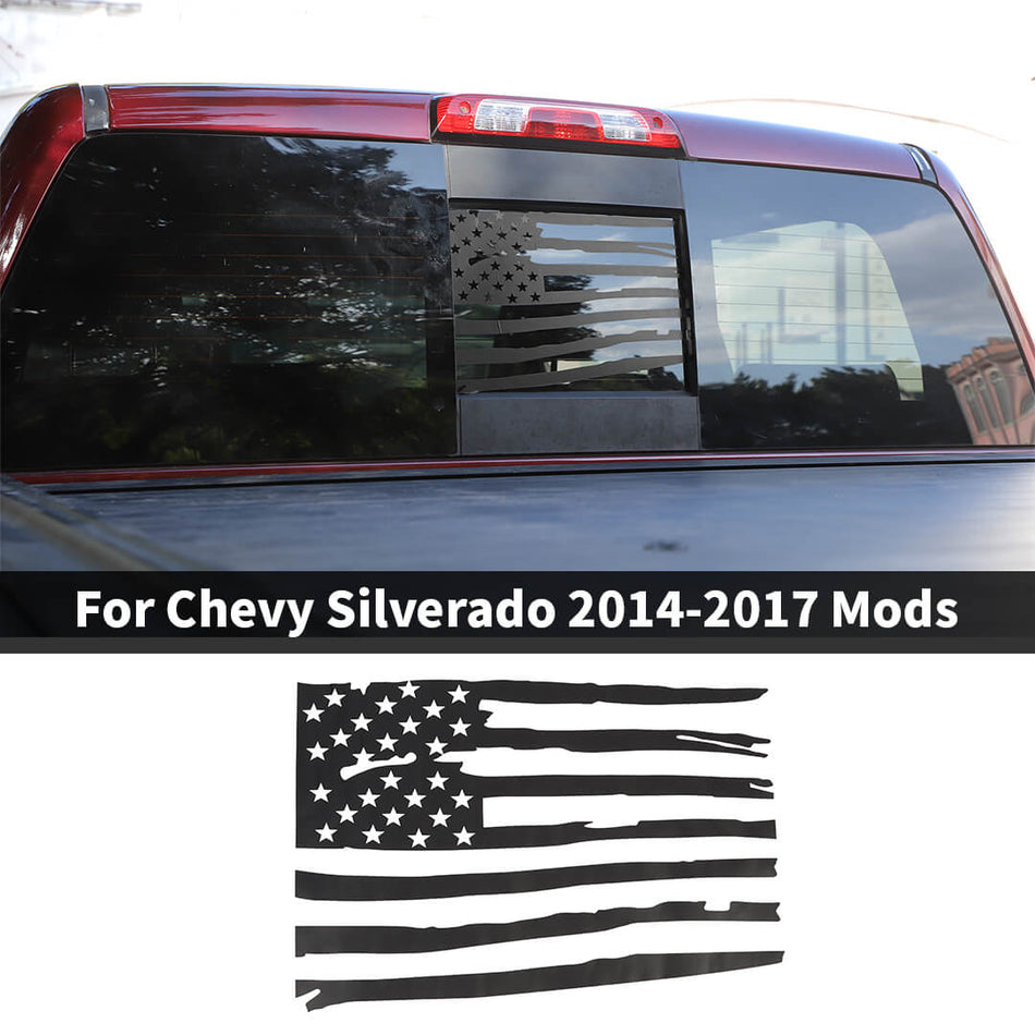 For 2014-2017 Chevy SilveradoGMC/SIERRA Rear Windshield Middle Window Decal Sticker Cover