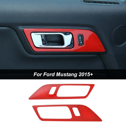 Door Handle Frame Trim Cover For Ford Mustang 2015+｜CheroCar