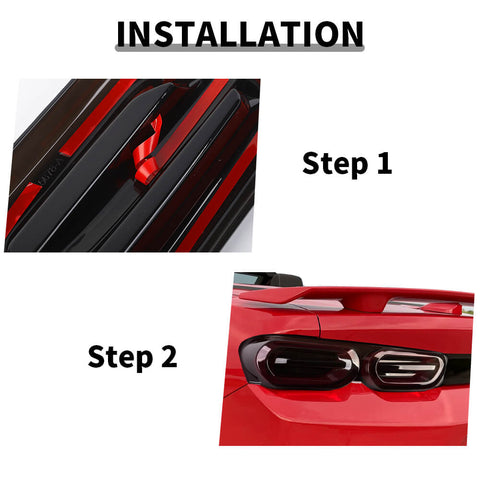 For 2019+ Chevy Camaro Rear Tail Light Lamp Decor Cover Trim