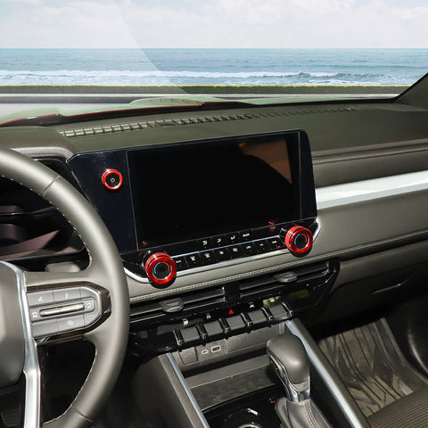 For 2024+ Chevy Colorado Center Console Dash GPS Knob Adjustment Ring Trim