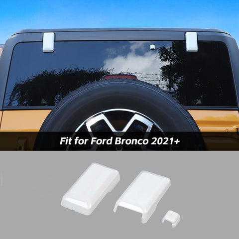 For 2021+ Ford Bronco Tailgate Rear Door Window Glass Hinge Cover Trim Decor