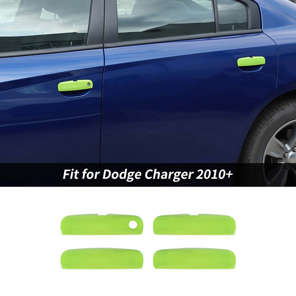 For 2010+ Dodge Charger Exterior Door Handle Decor Cover Trim Bezel