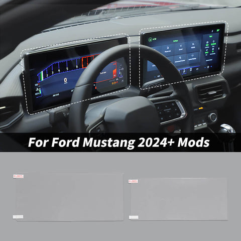 For 2024+ Ford Mustang Navigation & Instrument Panel Touch Screen Protector Film