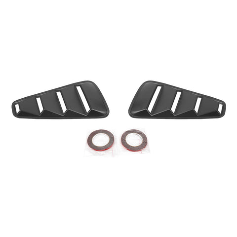 For 2010-2014 Ford Mustang Rear Side Window blinds Louvers Trim Cover