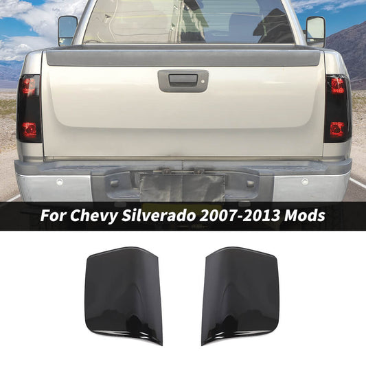 For 2007-2013 Chevy Silverado/GMC-SIERRA Smoked Black Tail Light Cover Trim Guard