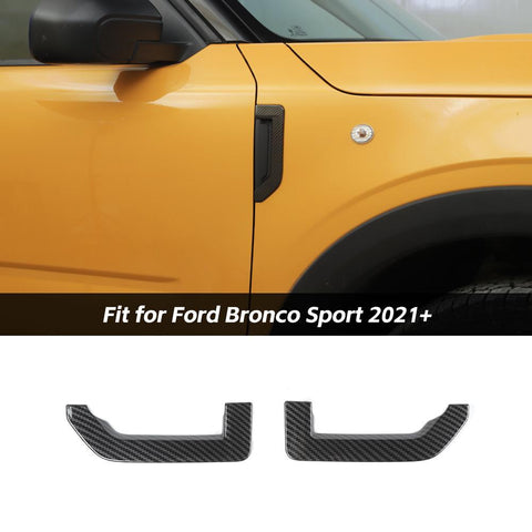 Car Fender Side Air Vent Leaf Plate Cover Trim For Ford Bronco Sport 2021+ Accessories | CheroCar