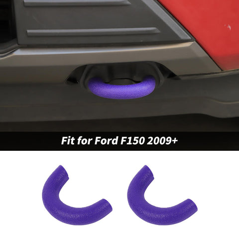 For 2009+ Ford F150 Front Bumper Track Tow Hook Trailer Trim Protect Cover
