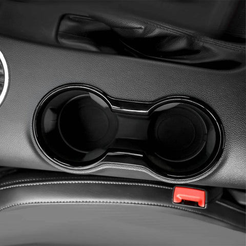 For 2015-2023 Ford Mustang Front Water Cup Holder Decoration Cover Trim Frame
