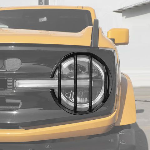 For 2021+ Ford Bronco Front Headlight Trim Cover Guard Protect