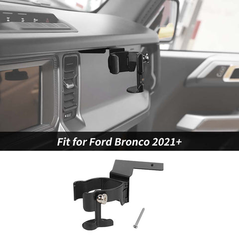 For 2021+ Ford Bronco Dashboard Cell Phone Water Cup Holder Mount Bracket Stand