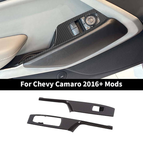 For 2016+ Chevy Camaro Window Lift Switch Button Panel Cover Trim