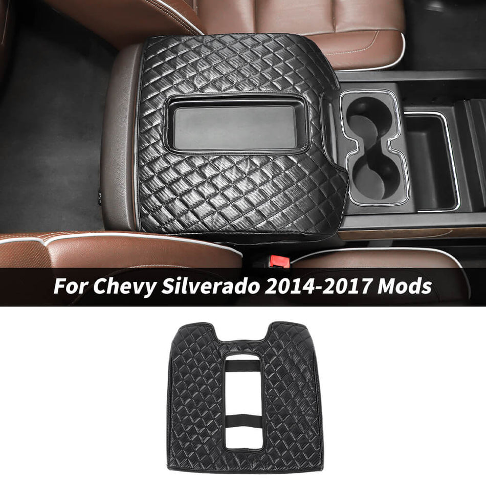 For 2014-2017 Chevy Silverado/Suburban/Tahoe & GMC Sierra/YUKON Console Armrest Box Storage Protector Cover